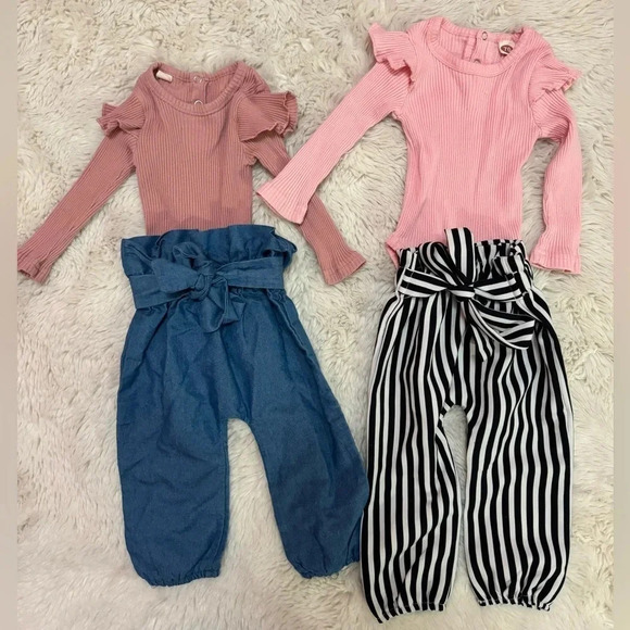 Amazon Other - Amazon baby girl outfit sets size 70 Amazon or 0-3 months